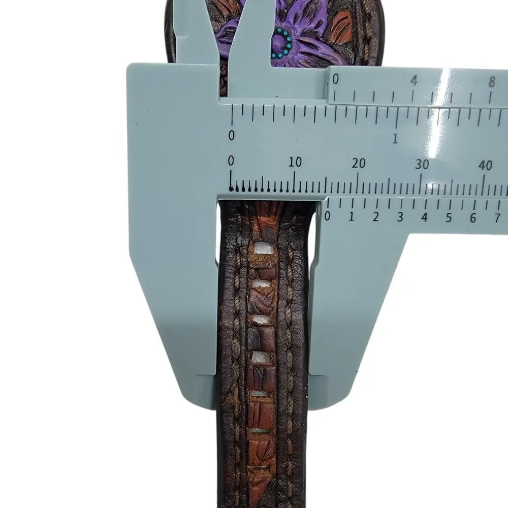 Hadlock Designs Leather Apple Watch Band 42 44 45 46 49mm Western Tooled Cuff